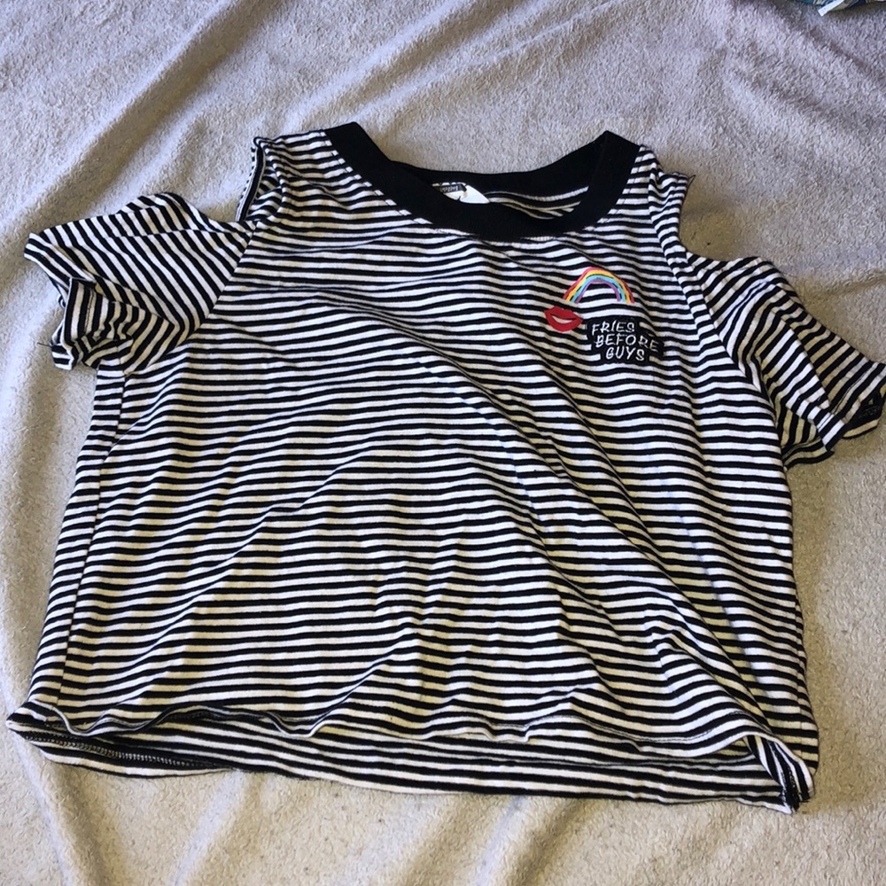 Off the shoulder crop top